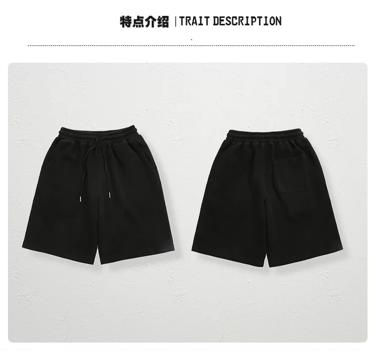 Relaxed Simplicity: Black Knit Shorts